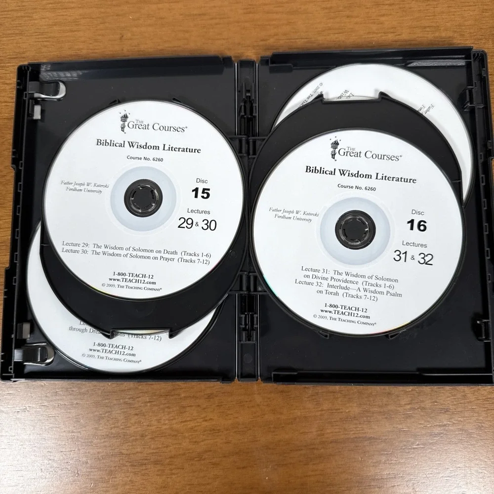 The Great Courses Religion Biblical Wisdom Literature Parts 1-3 DVD Set Koterski - Picture 13 of 14